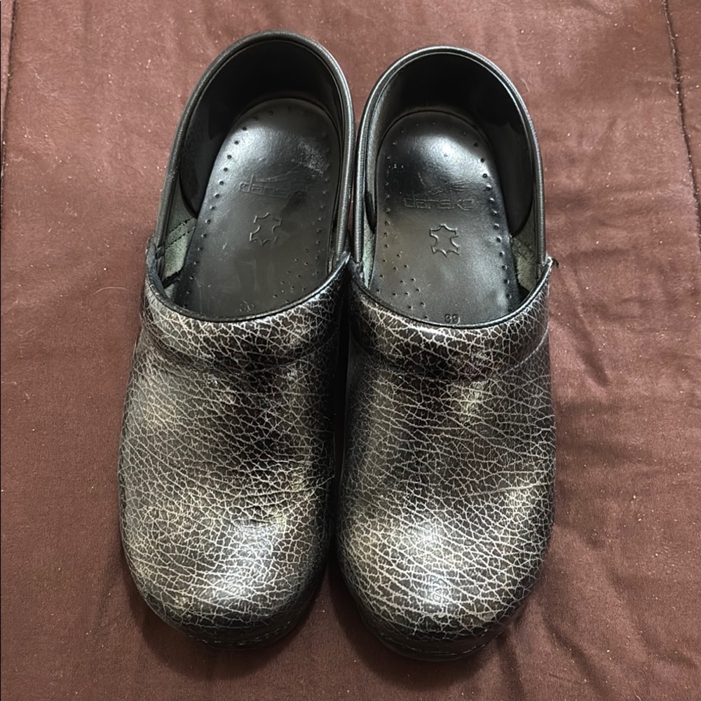 Dansko Black Slip-On Clogs
